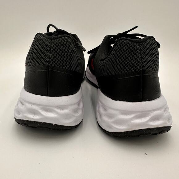 Nike Men's Black & Red Revolution 6 Next Nature Road Running Shoes Size 14 - Picture 7 of 9